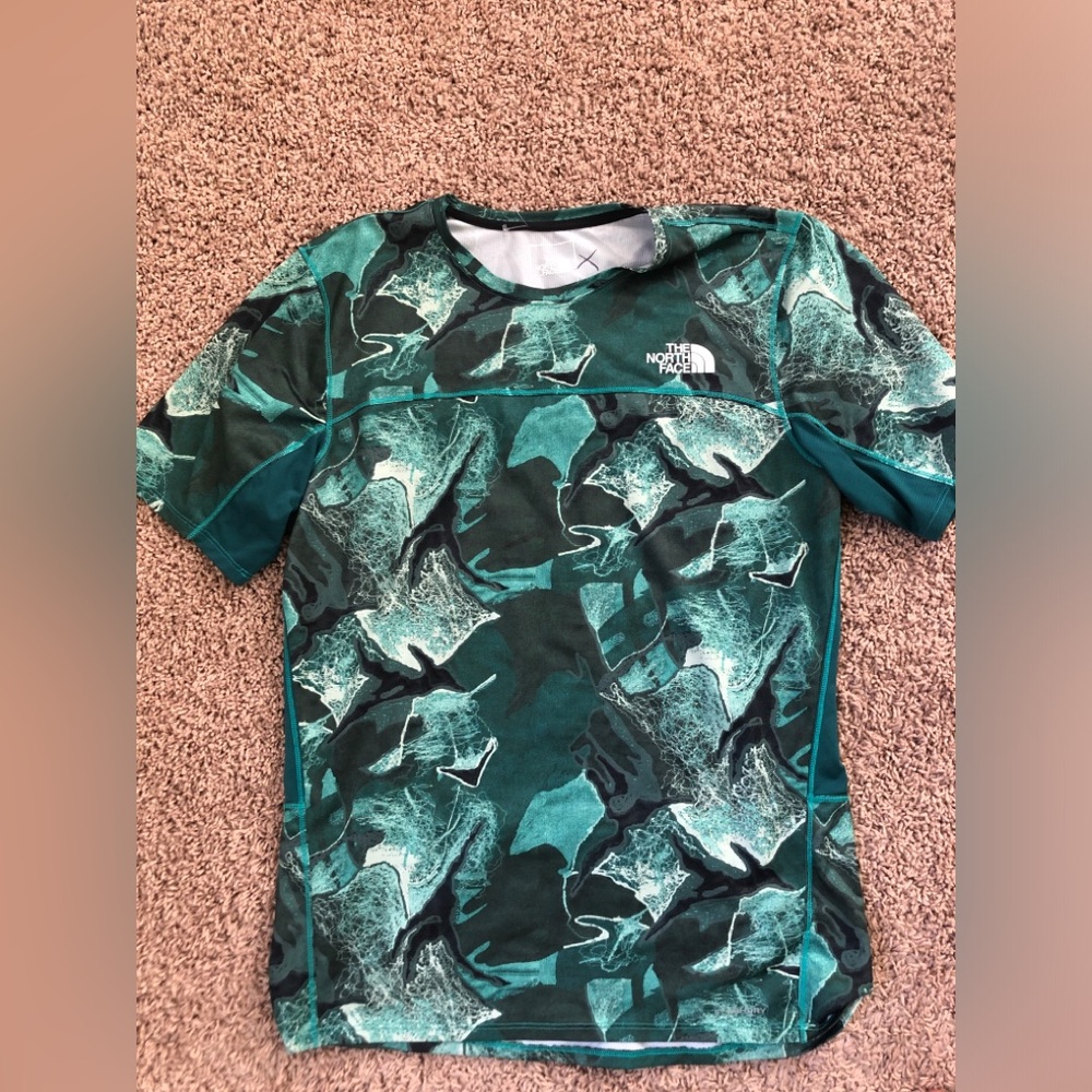 Green North Face Shirt